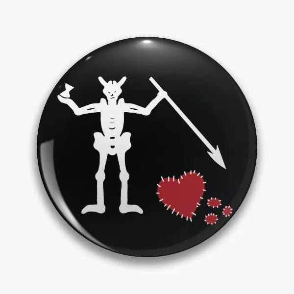 

Мягкая булавка с изображением разбитого сердца и флага черной бороды, креативная металлическая одежда, модные ювелирные изделия, милый любимый мультяшный женский воротник для шляпы