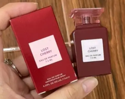 

High quality brand mini perfume tester lost cherry floral long lasting natural taste with atomizer for men fragrances