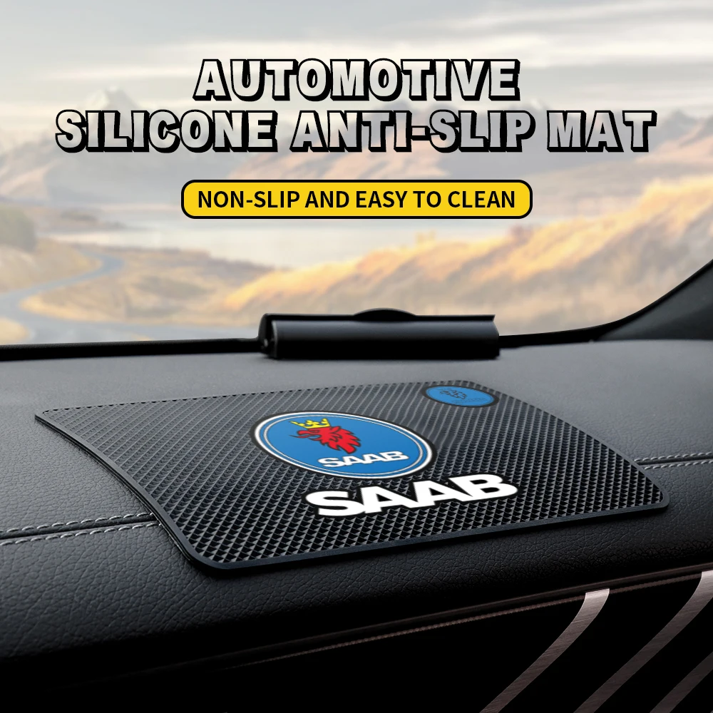 

Car Styling Silicone Anti-slip Pad Dashboard Non Slip Mat Decor For SAAB 9-3 9-5 93 9000 900 9-7 428 600 99 9-X 97X Turbo X 92