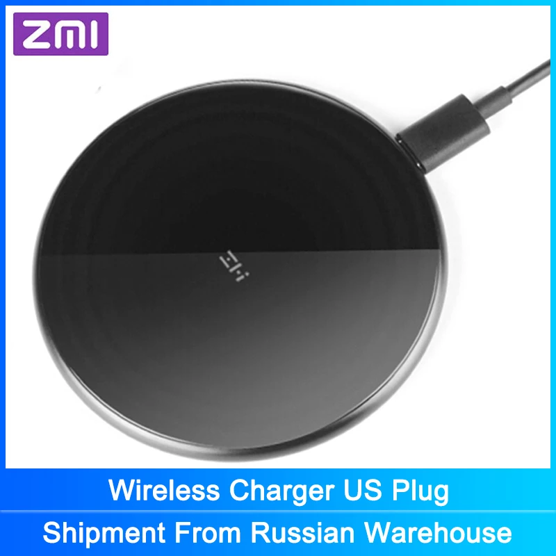 Беспроводное зарядное устройство ZMI с американской вилкой розового цвета