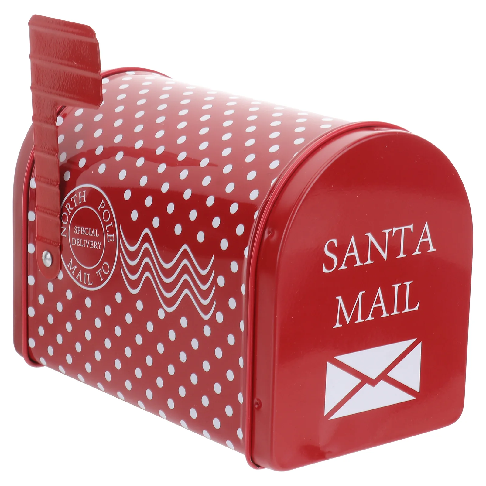 

Mailbox Shaped Christmas Storage Tins Red Candy Box Containers Biscuit Chocolate Boxes Treat Box for Christmas Party Favor