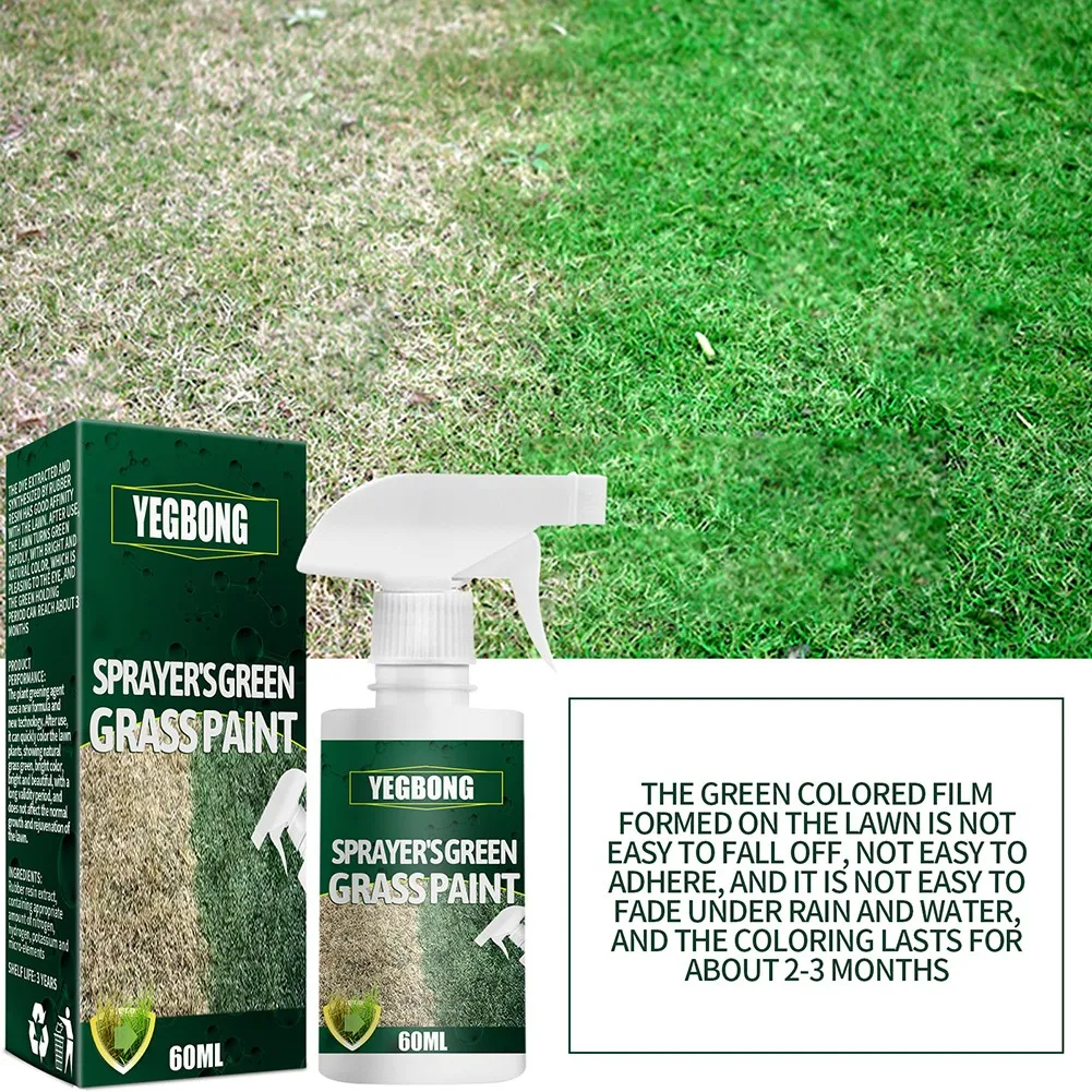 

Brand New Green Grass Paint Color Filling Plant Plastic Repair Spray Plant Dye 60ml Color Enhance Curing Agent
