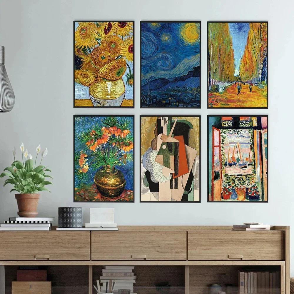Картина на холсте с изображением Ван Гога Матисса Пикассо Вильяма