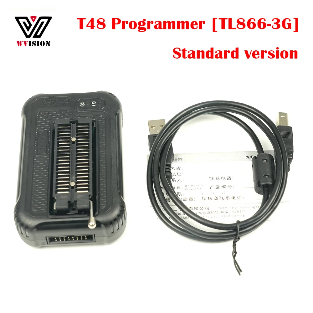 T48 Programmer [TL866-3G] Support 28000+ ICs for SPI/Nor/NAND Flash/EMMC BGA153/162/169 TSOP/SOP/PLCC Replace TL866II TL866CS