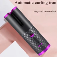 hair curler automatic wireless usb rechargeable hair curler hair curling iron lcd display curly women auto curls waves tool