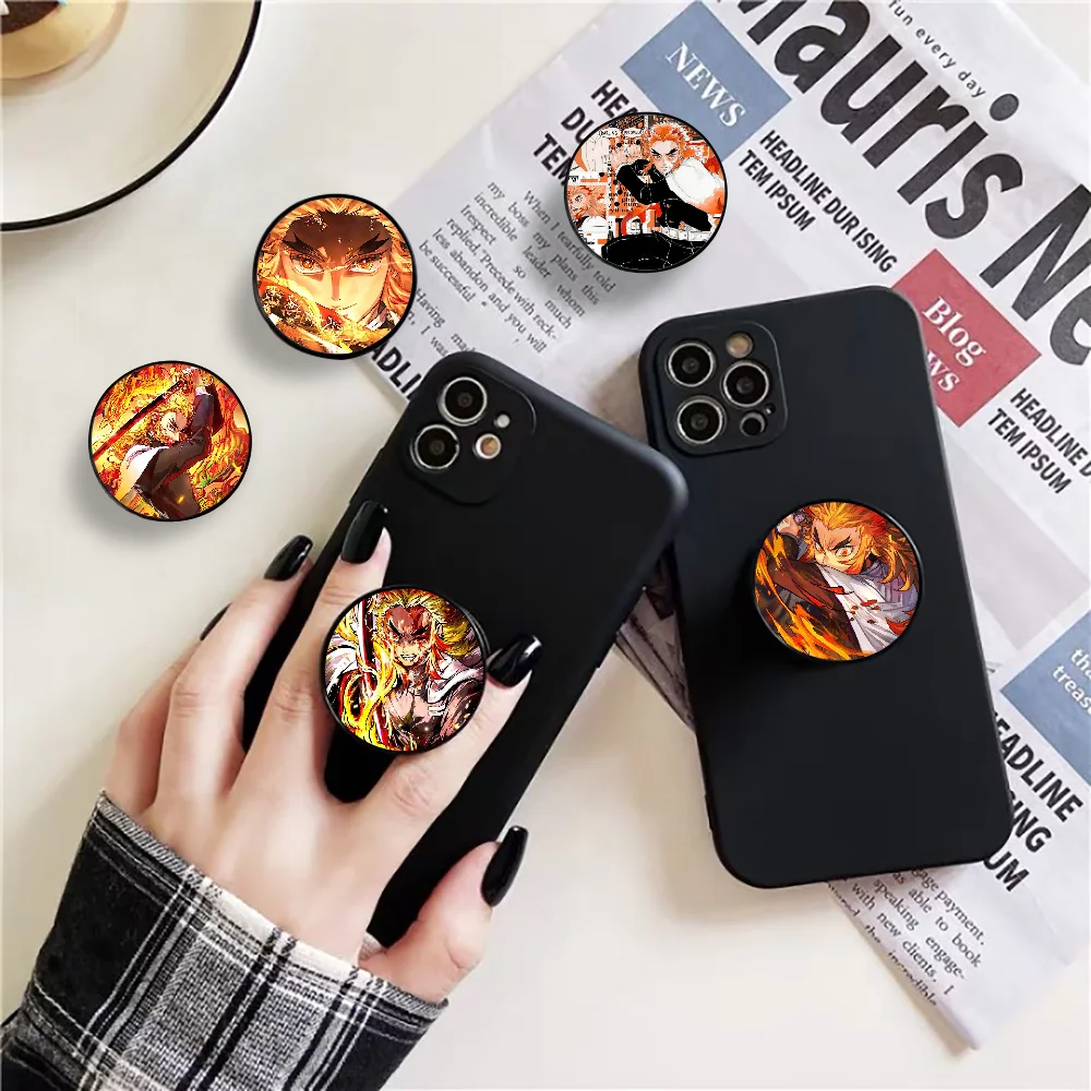 

Рассекающий демонов Rengoku Kyoujurou складной держатель для телефона Подставка для мобильного телефона для iPhone Huawei xiaomi samsung держатель для телефон...