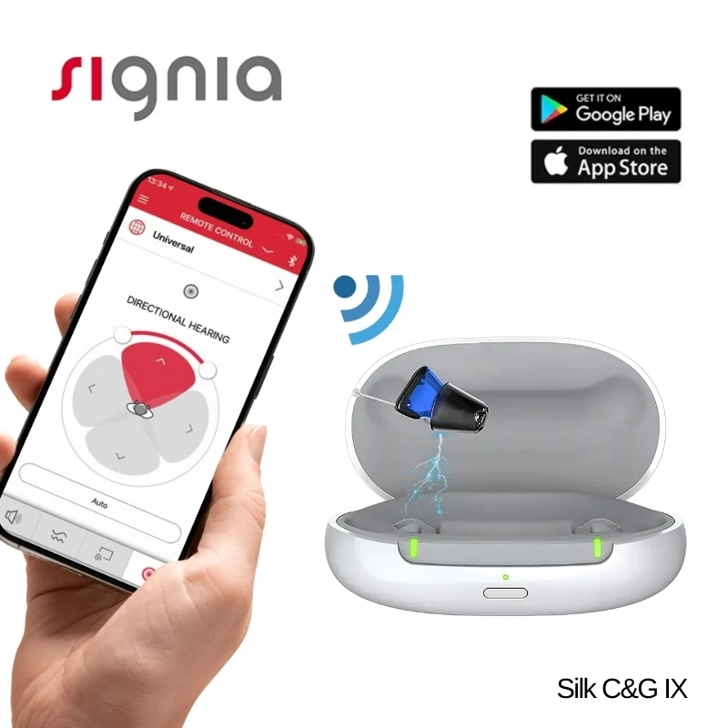 Цифровые слуховые аппараты Signia Silk C&ampG IX 85 дБ оригинальные компьютерные