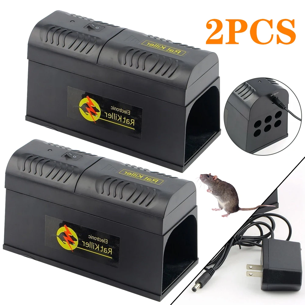 2Pcs Electronic Mouse Trap Victor Control Rat Killer Pest El
