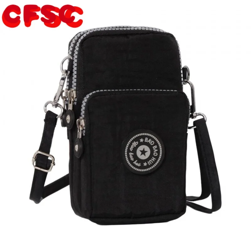 

The Small Shoulder Bag Nylon Women's Mobile Phone Bag Mini Female Messenger Purse Lady Wallet CrossBody Women's Handbag is a wom