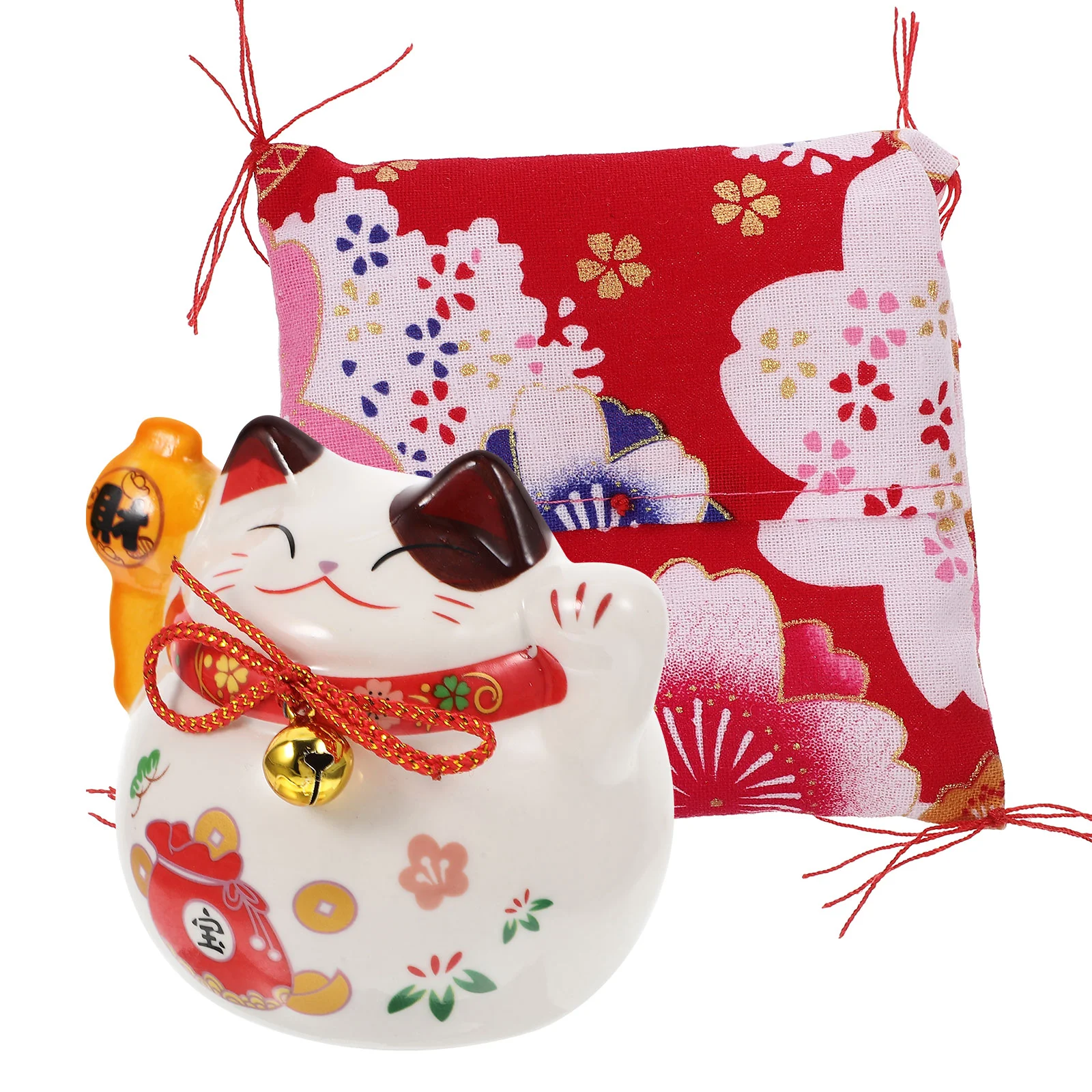 

Cat Bank Money Ceramic Piggy Coin Figurine Fortune Neko Maneki Decorative Statue Screen Garden Jar Shui Feng Japanese Pot Box