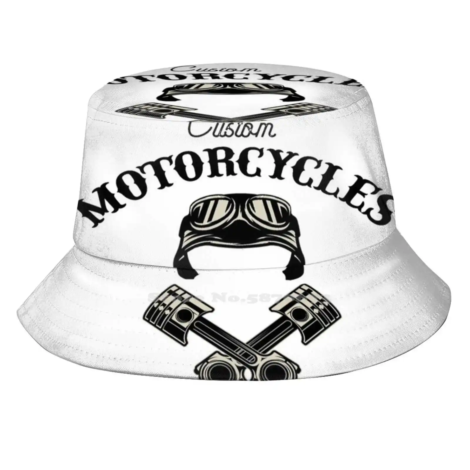 

Custom Motorcycles Funny Forests Wheels Club Motorcycle 21 Pattern Design Printed Travel Bucket Hats Tribal Gear Tribal Gear