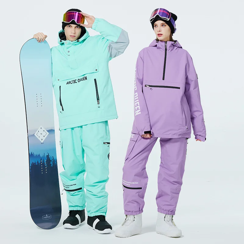 

New Ski Suit Men Women Snowboard Snow Sets Windproof One Piece Warm Outdoor Waterproof Snow Cloth Thermal Female Winter Overalls
