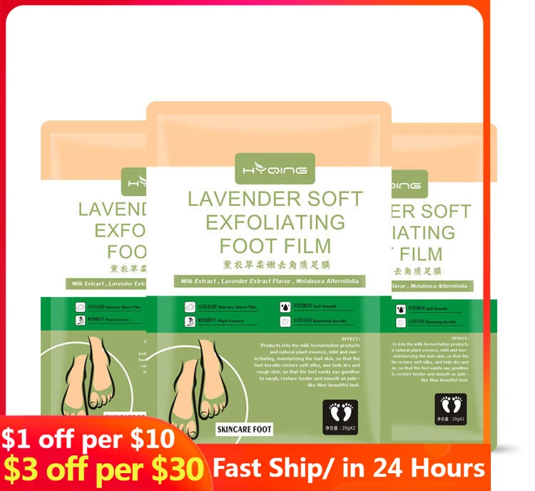 

2 Types of 3pair Exfoliating Foot Mask Foot Patch Magic Skin Peeling Dead Skin Feet Mask Socks Socks for Pedicure Socks Cream