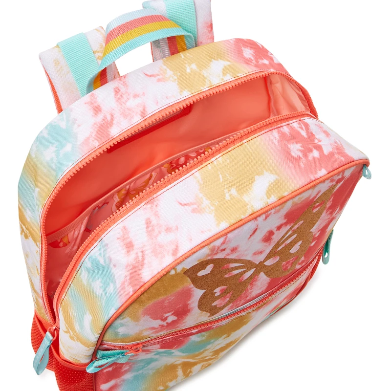 Children's Backpack with Lunch Box and Pencil Case 3-Piece Set Set Fly Free  Peach