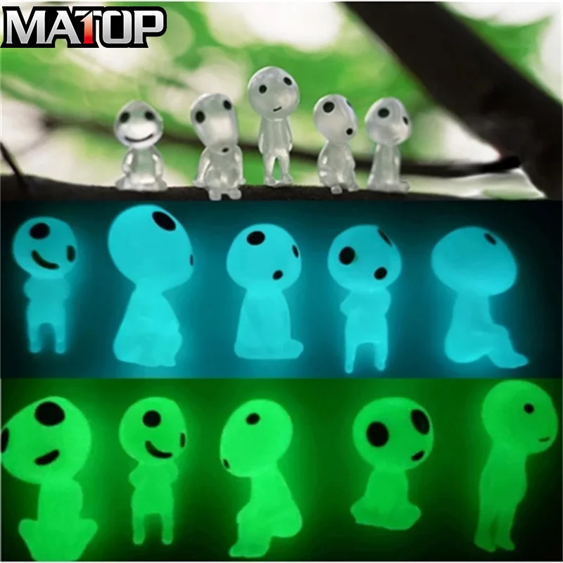 

10/20Pcs Luminous Tree Spirits Micro Landscape Figure Ornament Outdoor Glowing Miniature Statue Potted Mini Garden Accessories