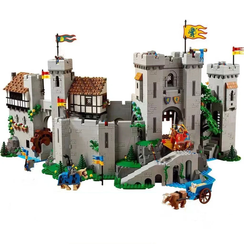 

IN stock 4514pcs Lion King Castle Building Blocks Bricks Compatible 10305 Education Architecture Toys Kids Birthday Gifts Toy