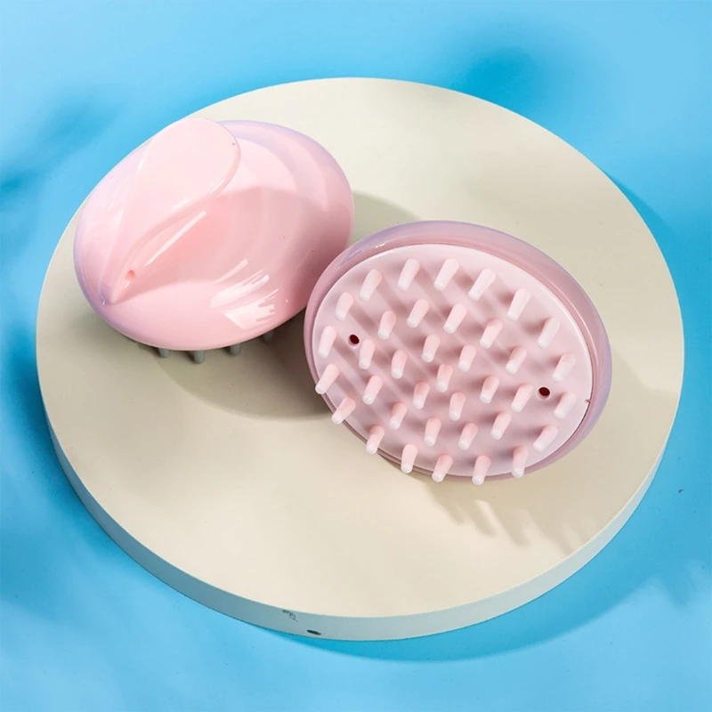 

Scalp Massager Shampoo Brush with Soft Silicone Bristles for Hair Care and Head Relaxation Adults Scrubber Exfoliator
