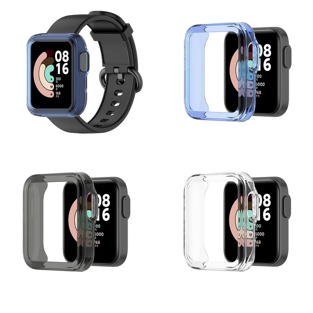 

High Quality Protection Case For M-i Watch Lite, for Red-mi Watch Smart Watch Plating TPU Soft Cover Full Screen Protector Shell