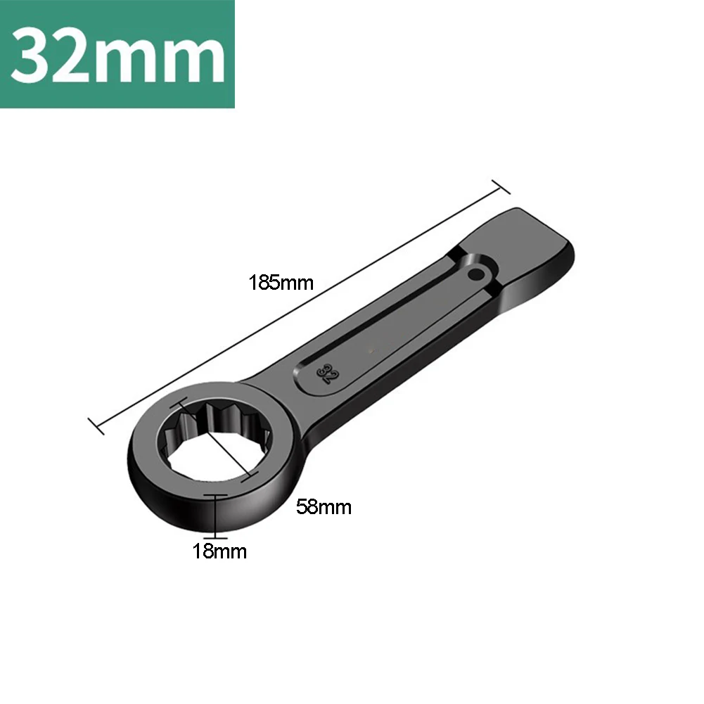 Многофункциональный односторонний гаечный ключ с прямой ручкой и открытым