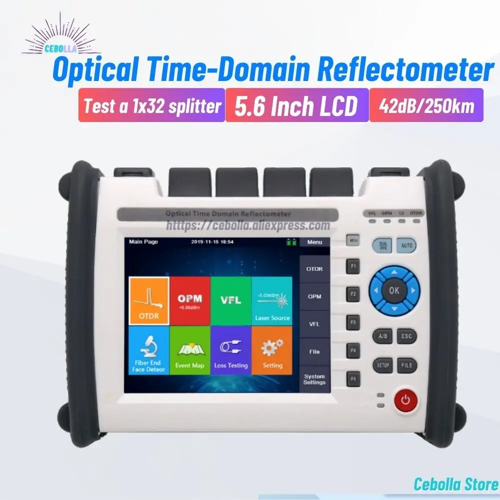 OTDR 1:32 Сплиттер Активный живой тест 1310/1550/1625Nm 32/30/30Db Волоконный рефлектометр 5