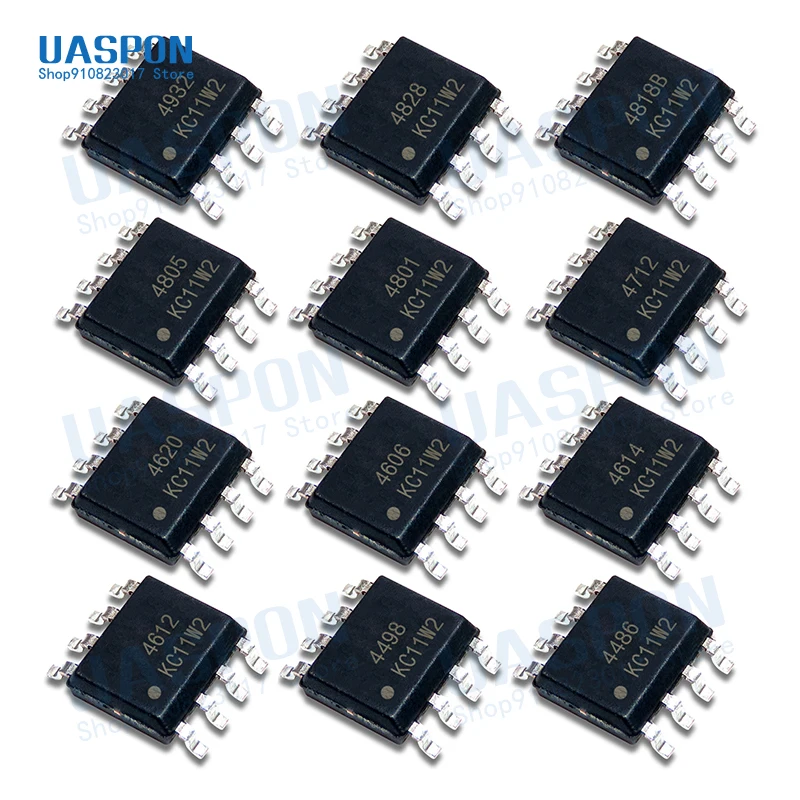 

5PCS AO4606 SOP8 AO4606C SOP 4606A AO4486 AO4498 AO4612 AO4614 AO4620 AO4712 AO4801 AO4805 AO4818 AO4828 AO4932 SOP-8 MOS FET