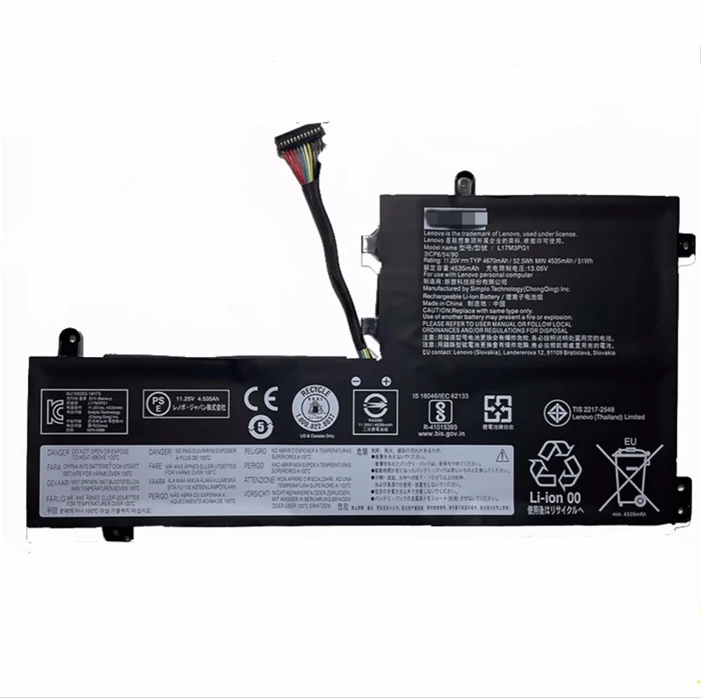 

Аккумулятор для ноутбука Lenovo Legion Y530 Y530-15ICH Y7000 Y7000P 2018/2019 L17C3PG1 L17C3PG2 L17L3PG1 L17M3PG1 L17M3PG3