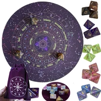 3 pcs 8 sided rune dice resin assorted polyhedral dices set divination table board roll party cards playing game toy home decor