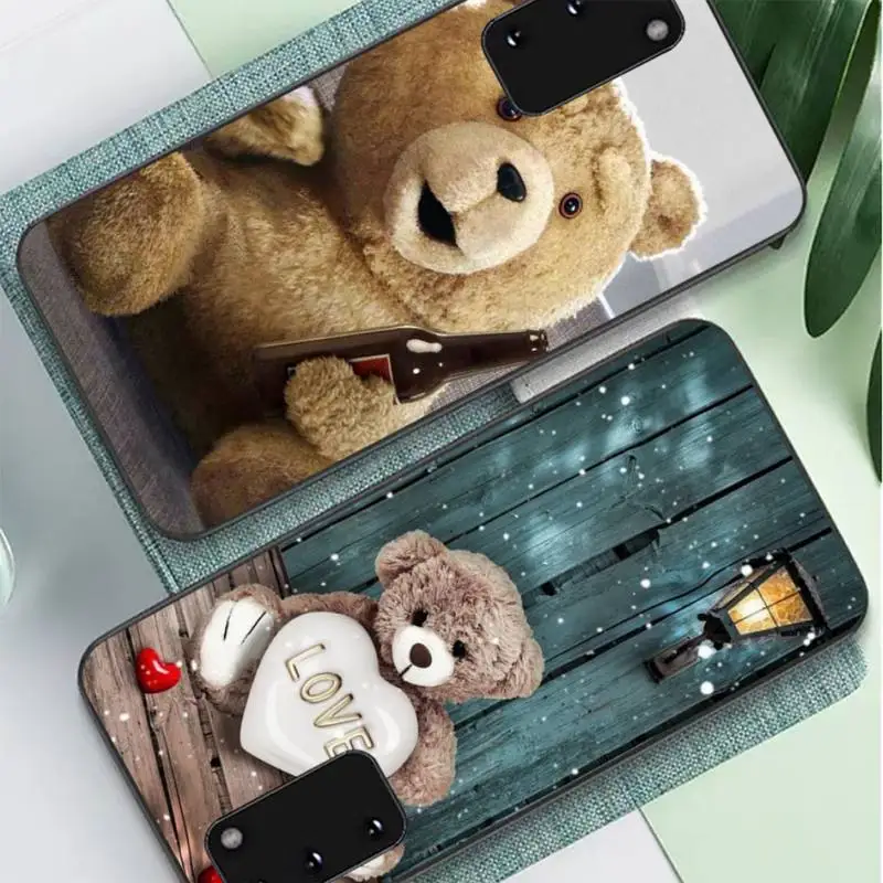 

Ted Bear Phone Case for Samsung S10 21 20 9 8 plus lite S20 UlTRA 7edge