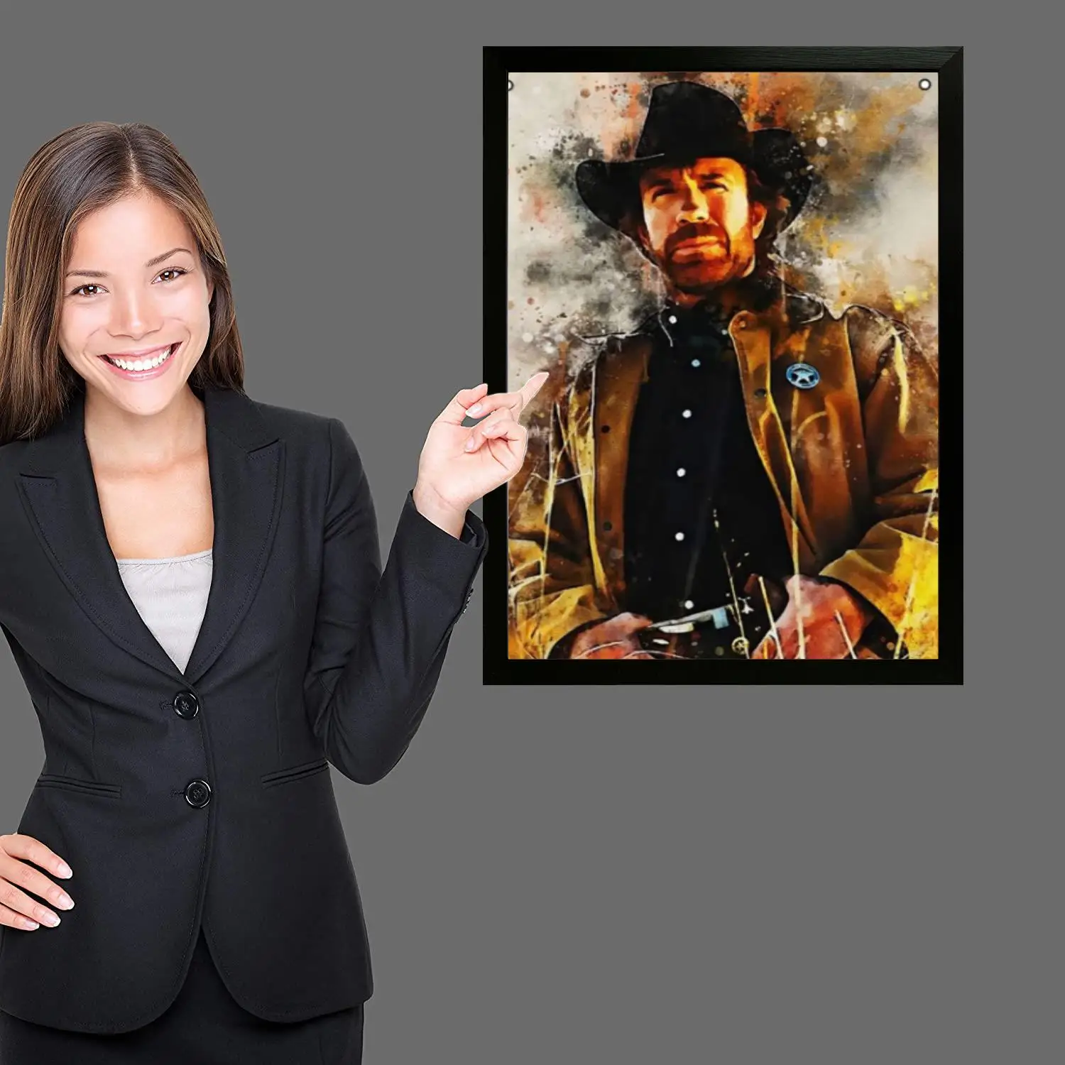 Художественный постер &quotСовременная семья&quot на холсте