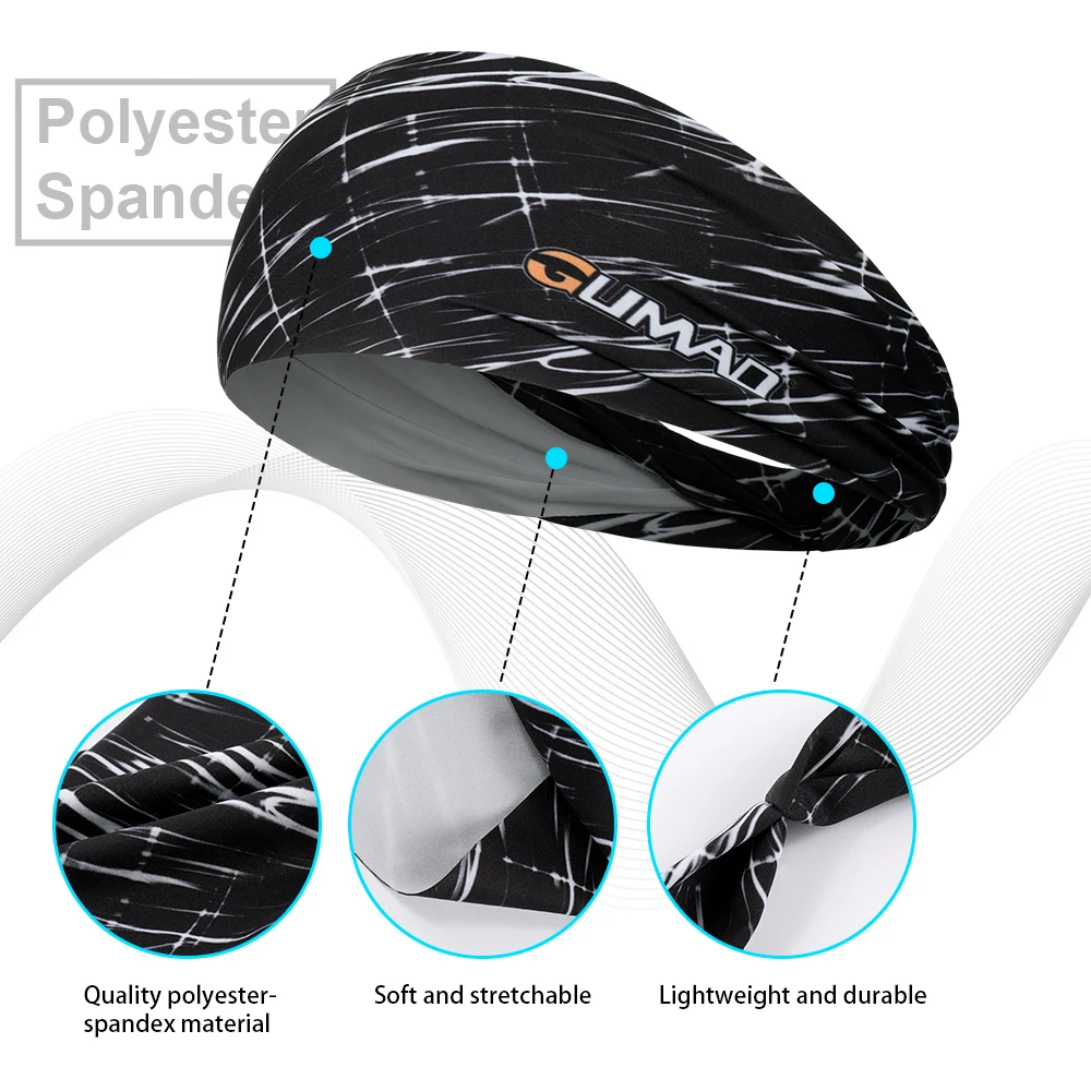 Спортивная повязка на голову эластичная для йоги бега пота бандаж тренировок