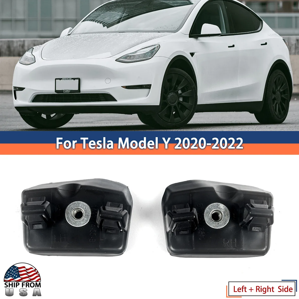 

For Tesla Model Y Bumper Fender Bracket Support 1493773-00-B 1493772-00-B