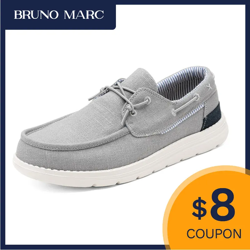 

Bruno Marc Men's Canvas Loafers Casual Boat Lightweight Slip-on Shoes Flat Male Business Formal Comfort Fashion Shoes for Men