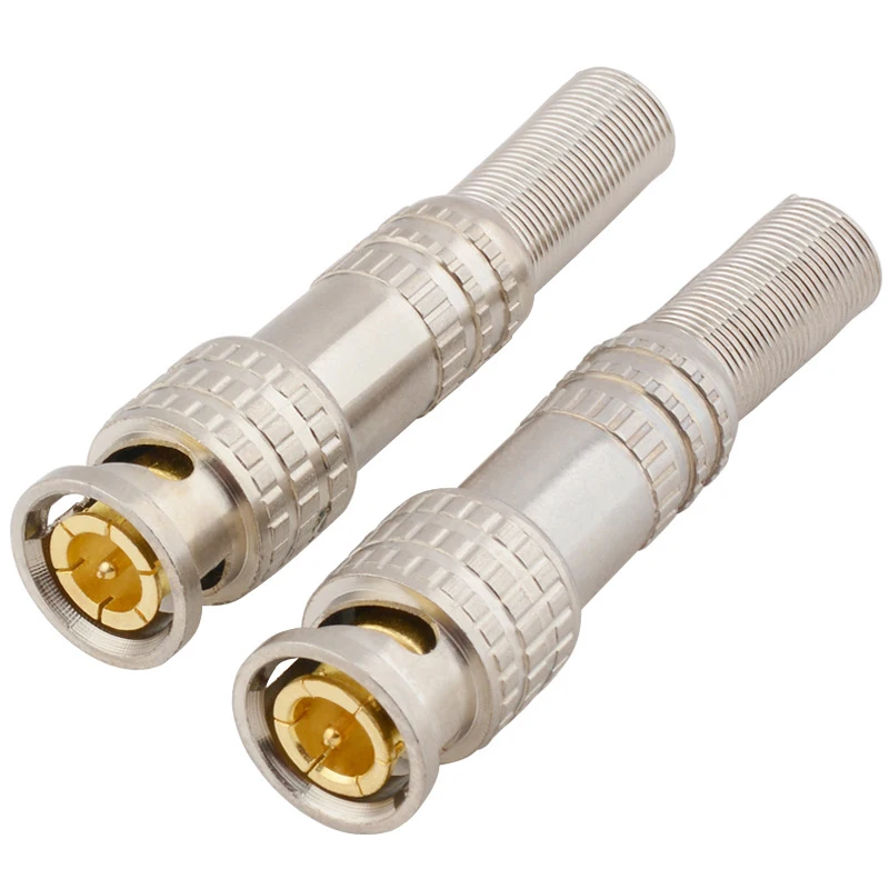 

2pcs/5pcs Male Solderless Camera Cables BNC Connector For CCTV Camera System Connectors