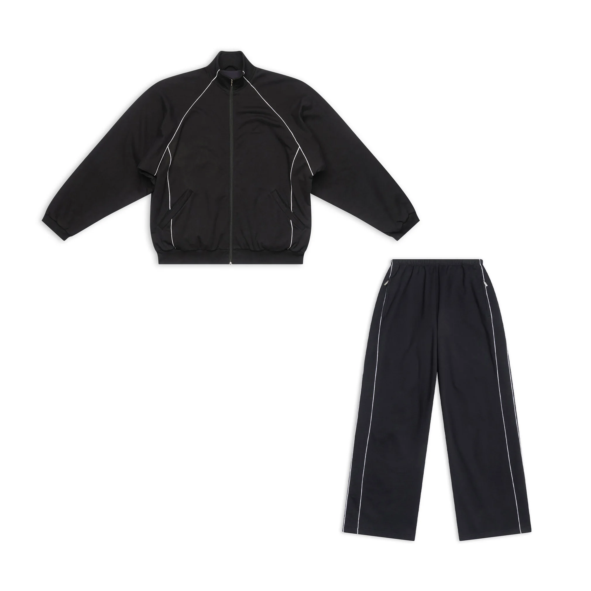 

NIGO вышитые линии спортивный на молнии куртка брюки комплект # nigo7125