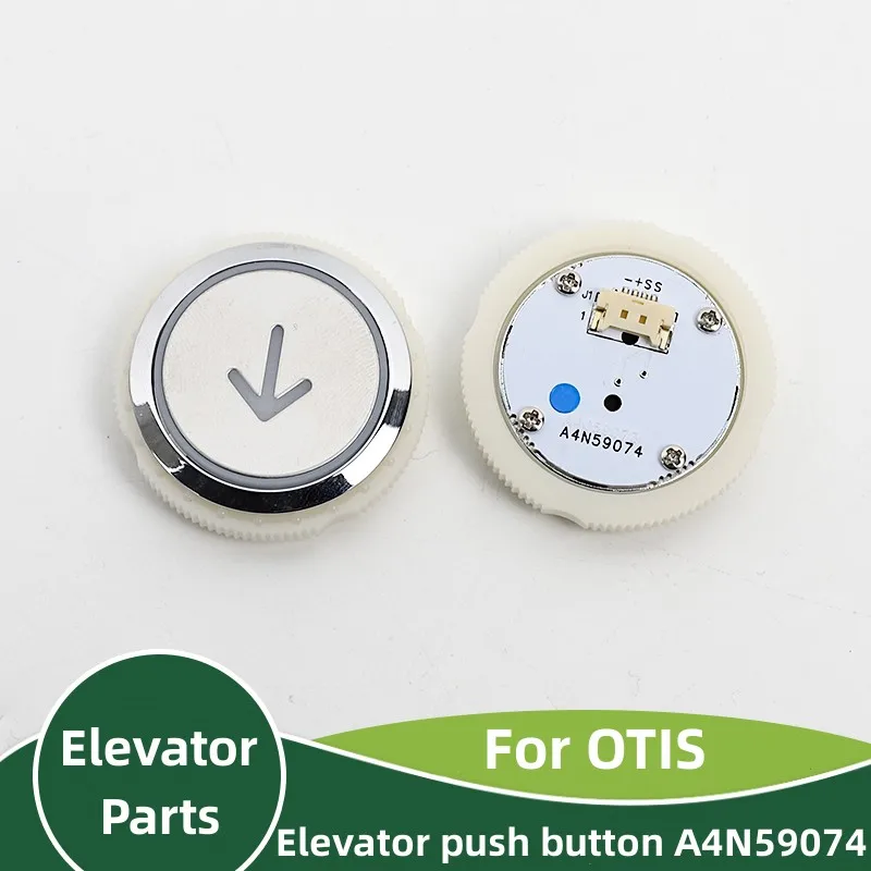 

5 шт., кнопки для лифта Otis A4N59074, круглые кнопки, красные, синие и белые, аксессуары A4J59073 с брайлем без Брайля