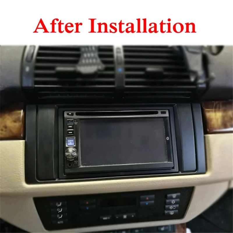 Монтажная Рамка для автомагнитолы DIN Fascia ДЛЯ BMW 5 серии E39 X5 E53 1995-2003 комплект