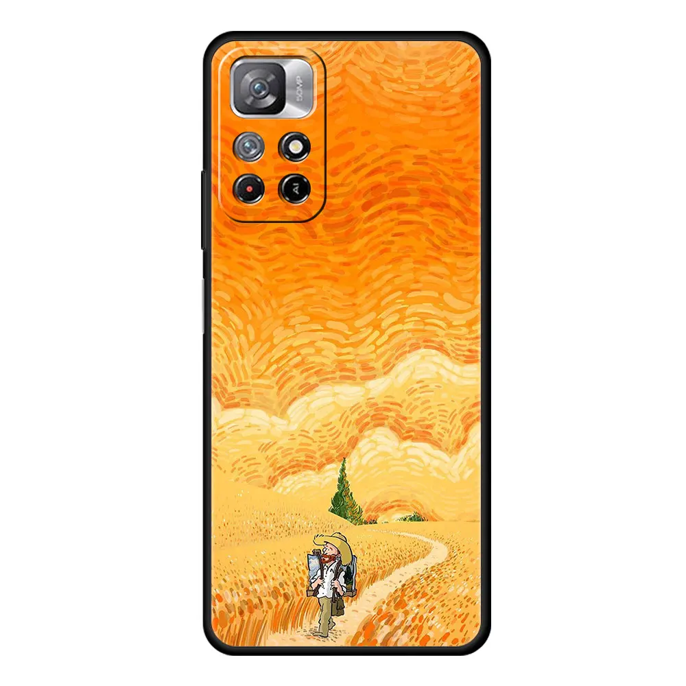Чехол для Xiaomi redmi note 10 11 pro чехол Redmi 9 9a 9c 8 11ProPlus 7 11t 9t 8t 9s Funda Retro Fan Gogh Art |