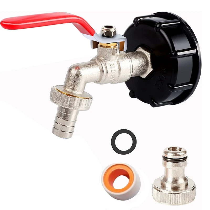 

IBC Container 1/2 Inch Brass Ibc Tank Accessories IBC Tank Adapter IBC Valve Adapter For S60X6 Water Tank 1000L IBC Adapte