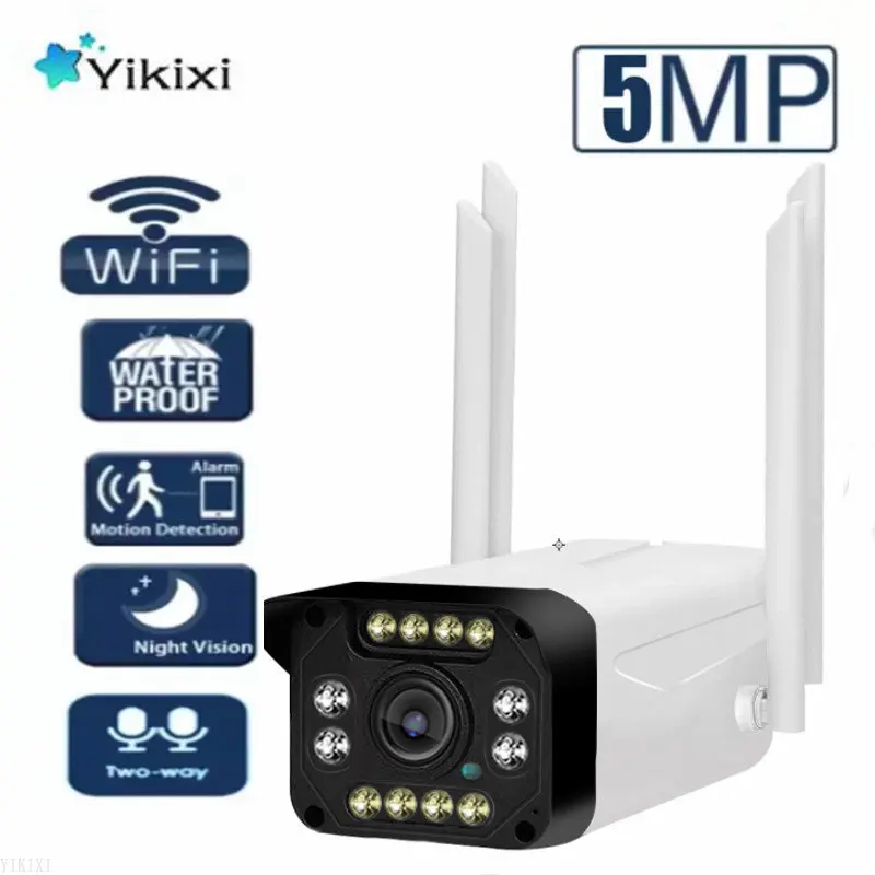 

5MP WIFI Camera Outdoor Surveilance Two-way Audio Waterproof Security Kamera PIR Humanoid Tracking Waterproof Surveilance ip cam