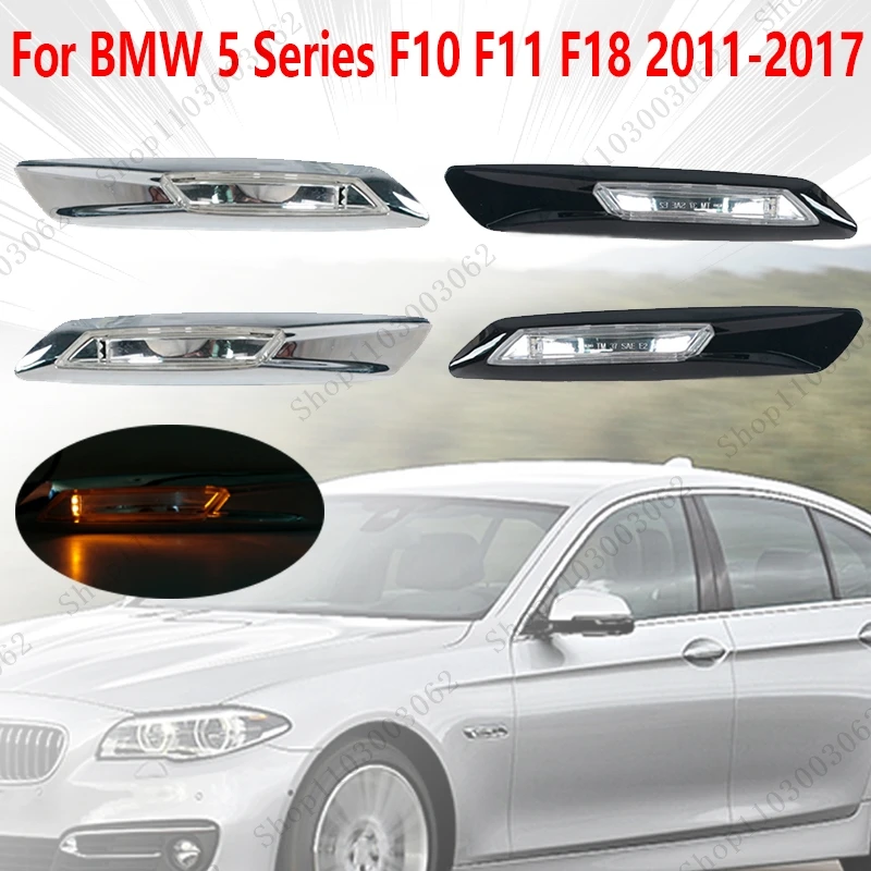 

Turn Signal Lamp Car Front Side Marker Light Fender Light For BMW 5 Series F10 F11 F18 2011 2012-2017 63137154167 63137154168