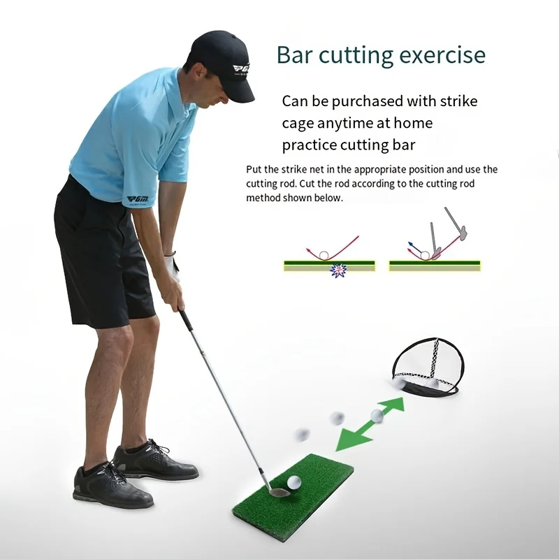 Портативный Коврик Для Гольфа Pgm С Резиновым Сиденьем Реалистичная Имитация