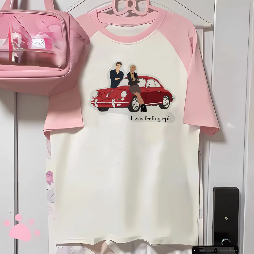 Футболки с дневниками вампира женские летние модные футболки в японском стиле