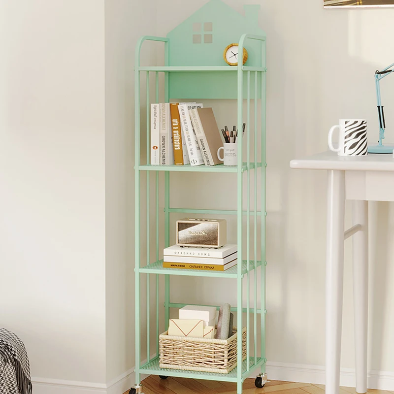 Дисплей Мобильная книжная полка Полки для растений Узкая гостиная Детская