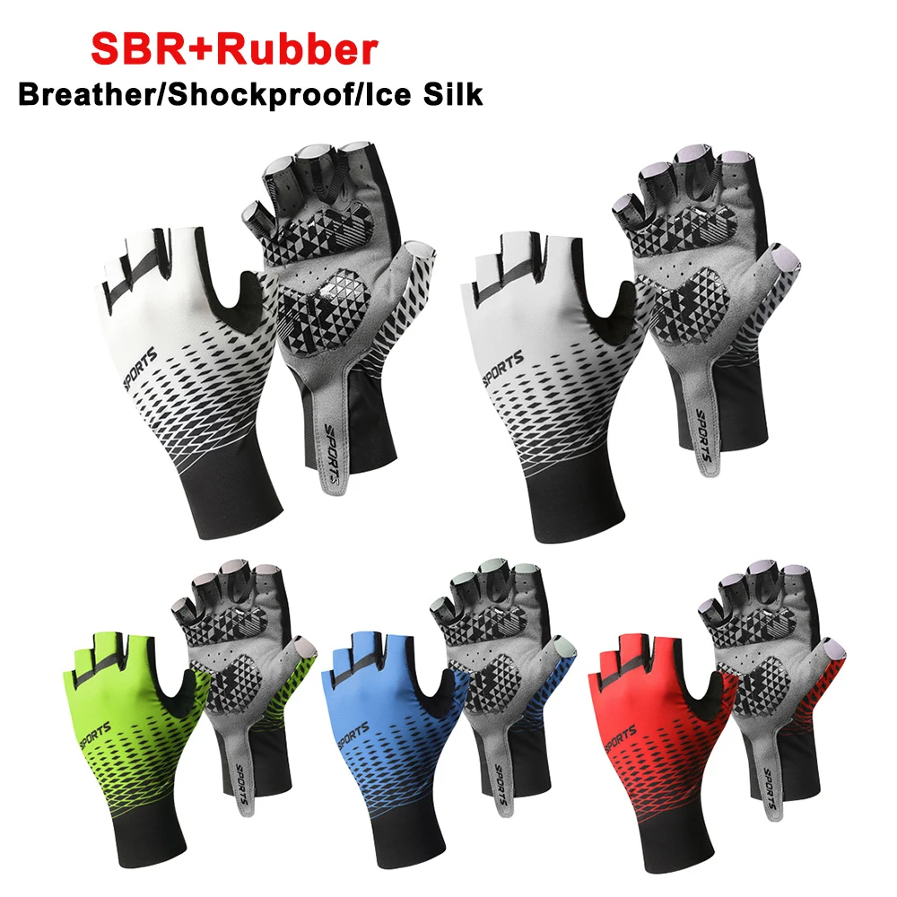 

Half Finger Cycling Gloves Anti-Slip Shock Gel Pad Mountain Road Bike Gloves Gym Summer Cycling Sport Hand Gloves for Men Women
