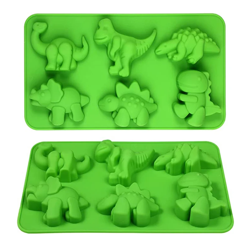 

Dinosaur Silicone Cake Mold For Baking Kid Cartoon Dino Chocolate Candy Tray Soap Candle Making Tools Cupcake Topper Decorating