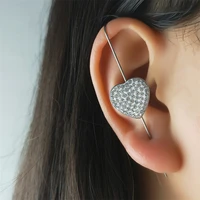 fashion love heart body jewelry piercing earring stainless steel crystal stud earrings jewelry piercing oreille acier inoxydable