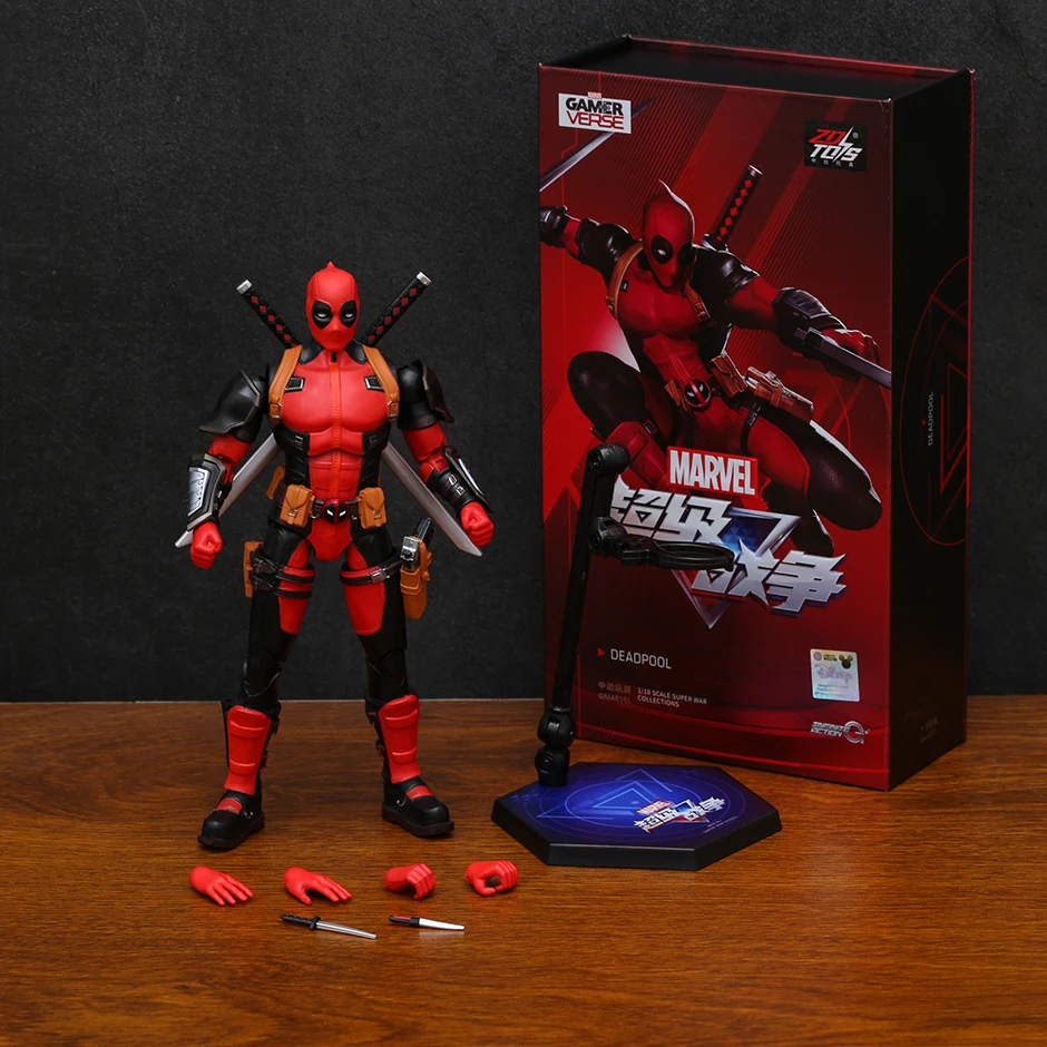 

ZD игрушки Марвел Дэдпул масштаб 1/10 коллекции супер-войны ПВХ экшн-Фигурки Коллекционная модель игрушка подарок