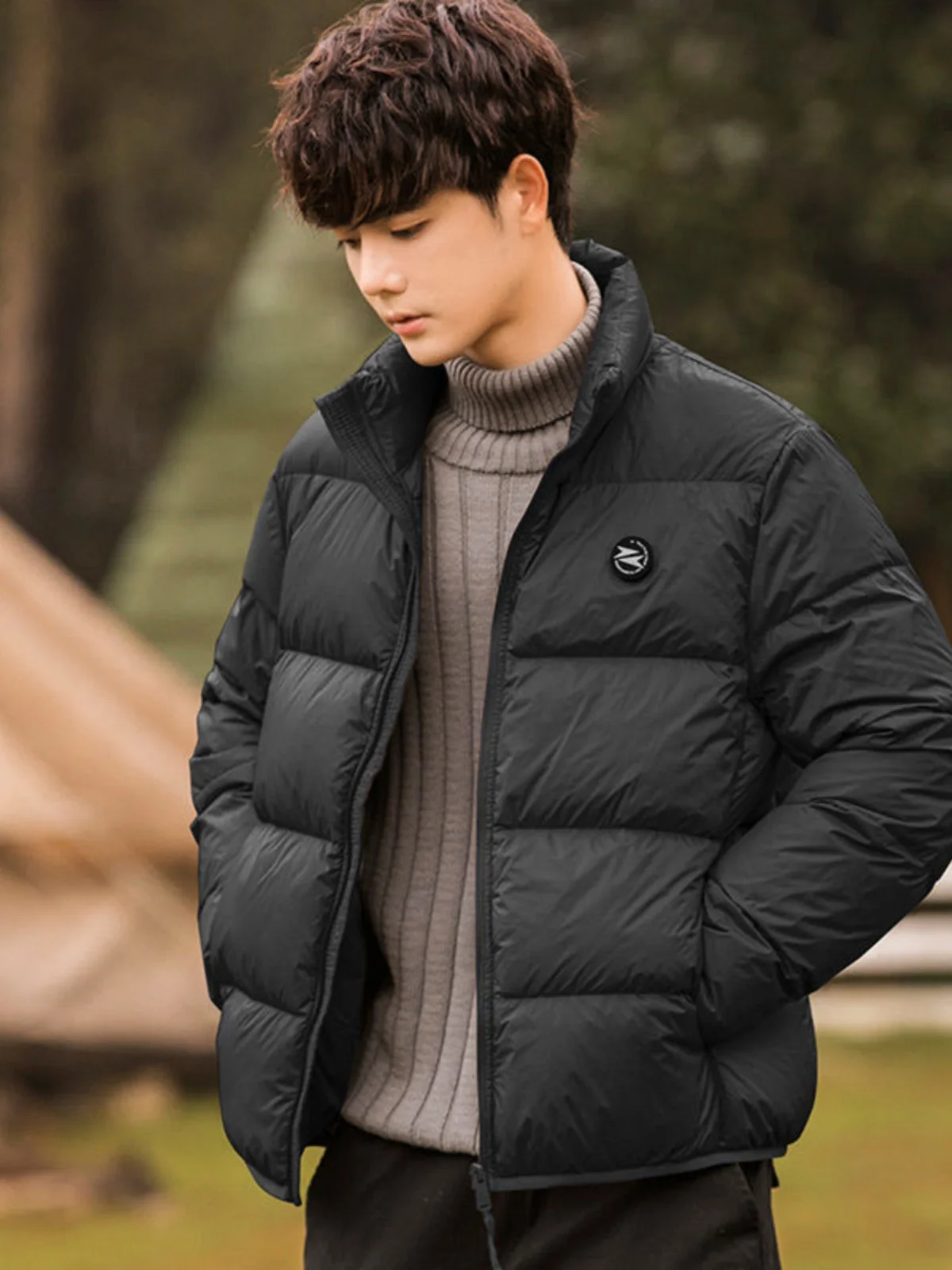 2024 Men's Winter New Casual Slim fit Trendy Loose Stand Collar Cargo Outerwear Warm Cold-Resistant Cotton-padded jacket