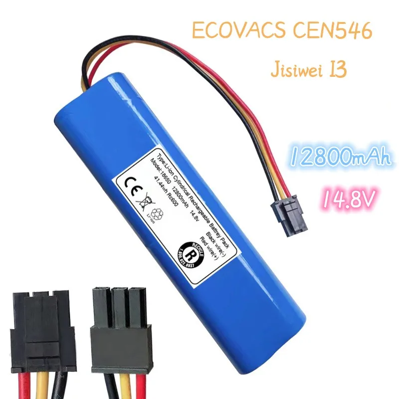 

High capacity 12800mAh14.8V for ECOVACS CEN546 Jisiwei I3 Cleaning The Robot Portable spare parts Stable output does not jam
