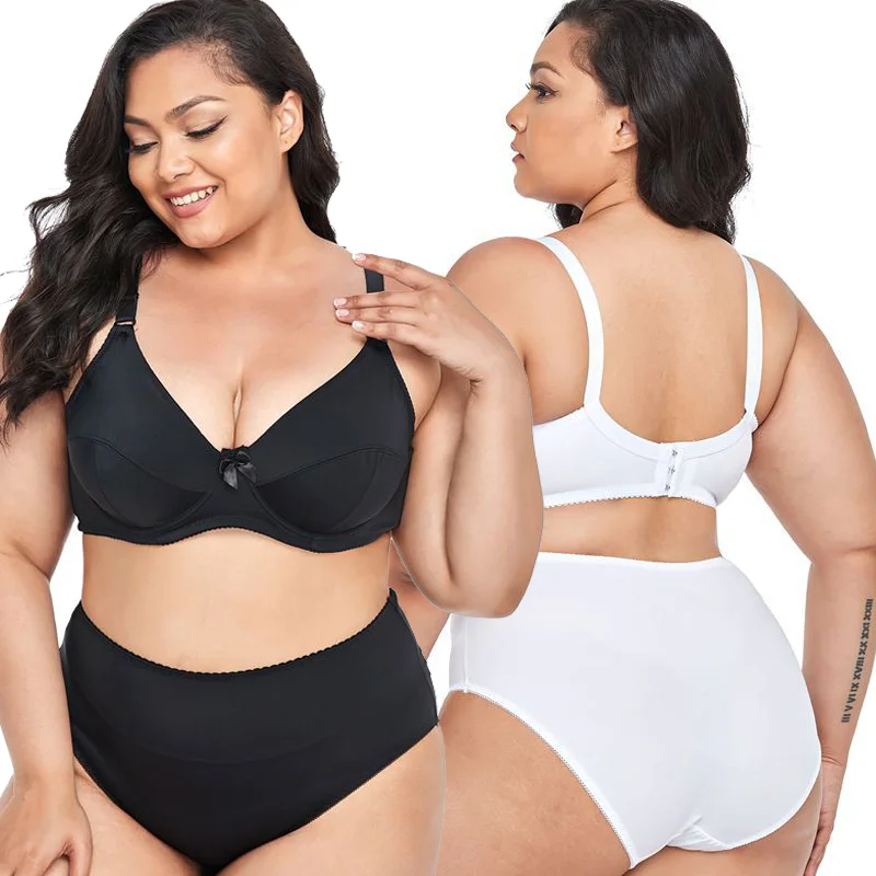 

Women's Bralette and Panties Set Large Size Bra Underwire Underwear Set Femme Sexy Lingerie Set Plus Size Bra and Panty Set